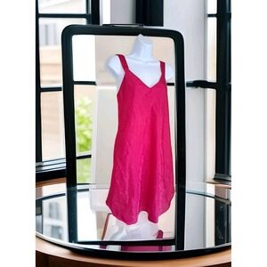 Barbizon Slip Dress L Pink  Satin Nightgown Intimate Apparel Sexy Lingerie